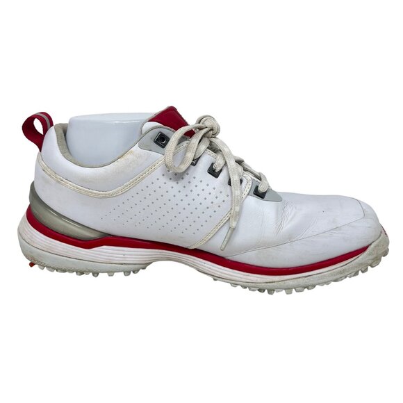 Sqairz Mens Arrow White Red Golf Shoe Synthetic Leather Size 8.5‎ main image 5